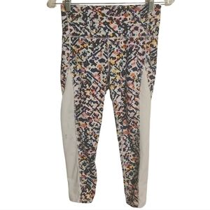 Athleta | Women's Multicolored Chaturanga Cropped Yoga Leggings (Size Small)